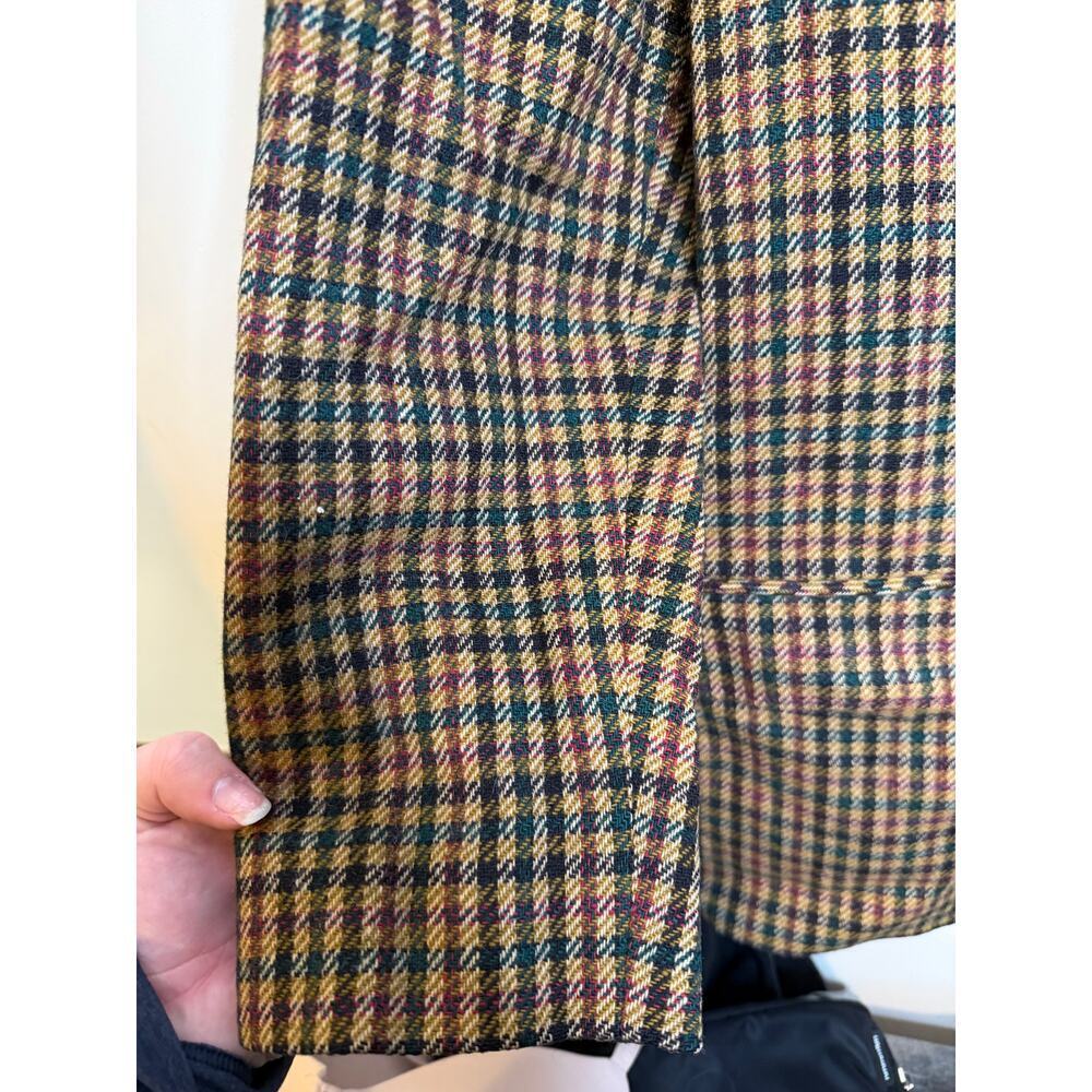 Women’s Pendleton Knockabouts Large Houndstooth 100% Virgin Wool Blazer Jacket - Picture 6 of 6